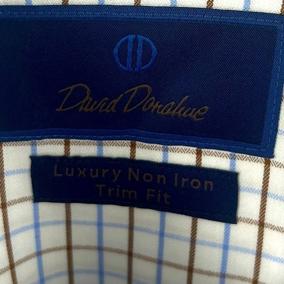 NWT David Donahue Longsleeve Button Down Shirt. - Picture 7 of 9